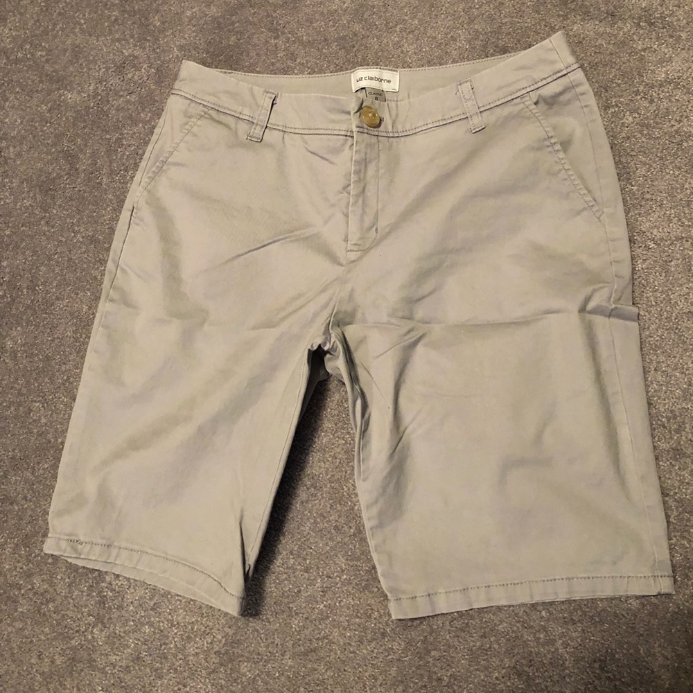 Light gray size 8 Bermuda shorts by liz clairborne
